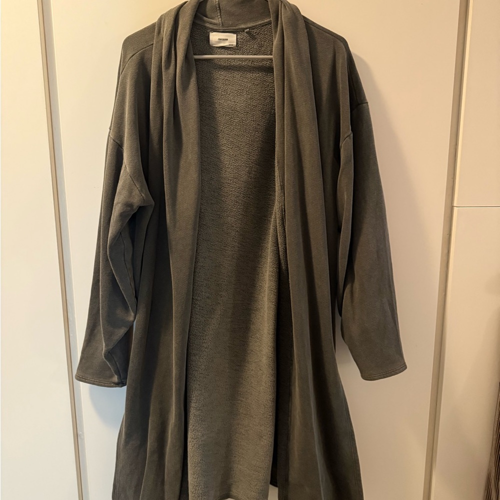 Joah Brown Charcoal Open Cardigan